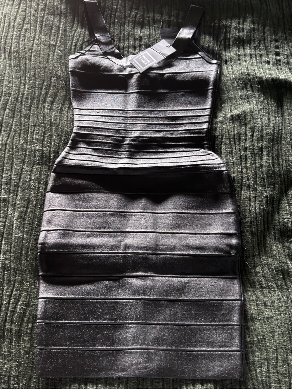 Herve Leger Black Bandage Mini Dress